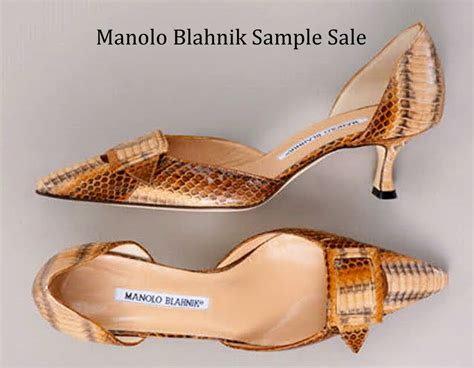 manolo blahnik sample sale 2022